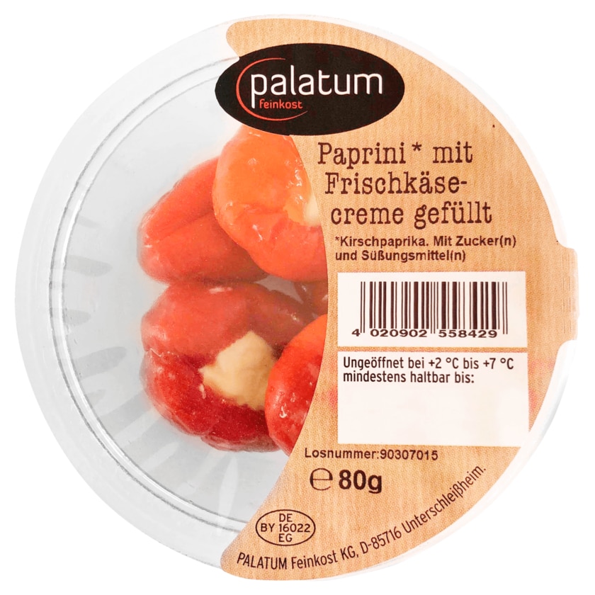 Palatum Paprini - Kirschpaprika mit Frischkäsecreme gefüllt 80g